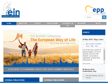 Tablet Screenshot of europeanideasnetwork.com
